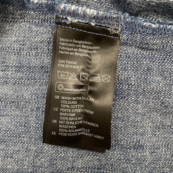 H&M Baby Denim Dress Size 6-9 Months - Picture 6 of 7